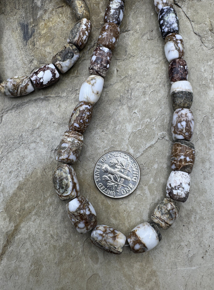 RARE Arizona Wild Horse 9x12mm Barrel Beads Strand 16 inch