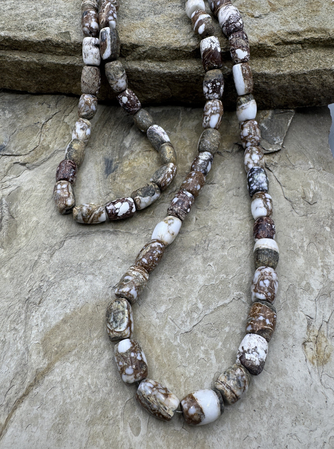 RARE Arizona Wild Horse 9x12mm Barrel Beads Strand 16 inch
