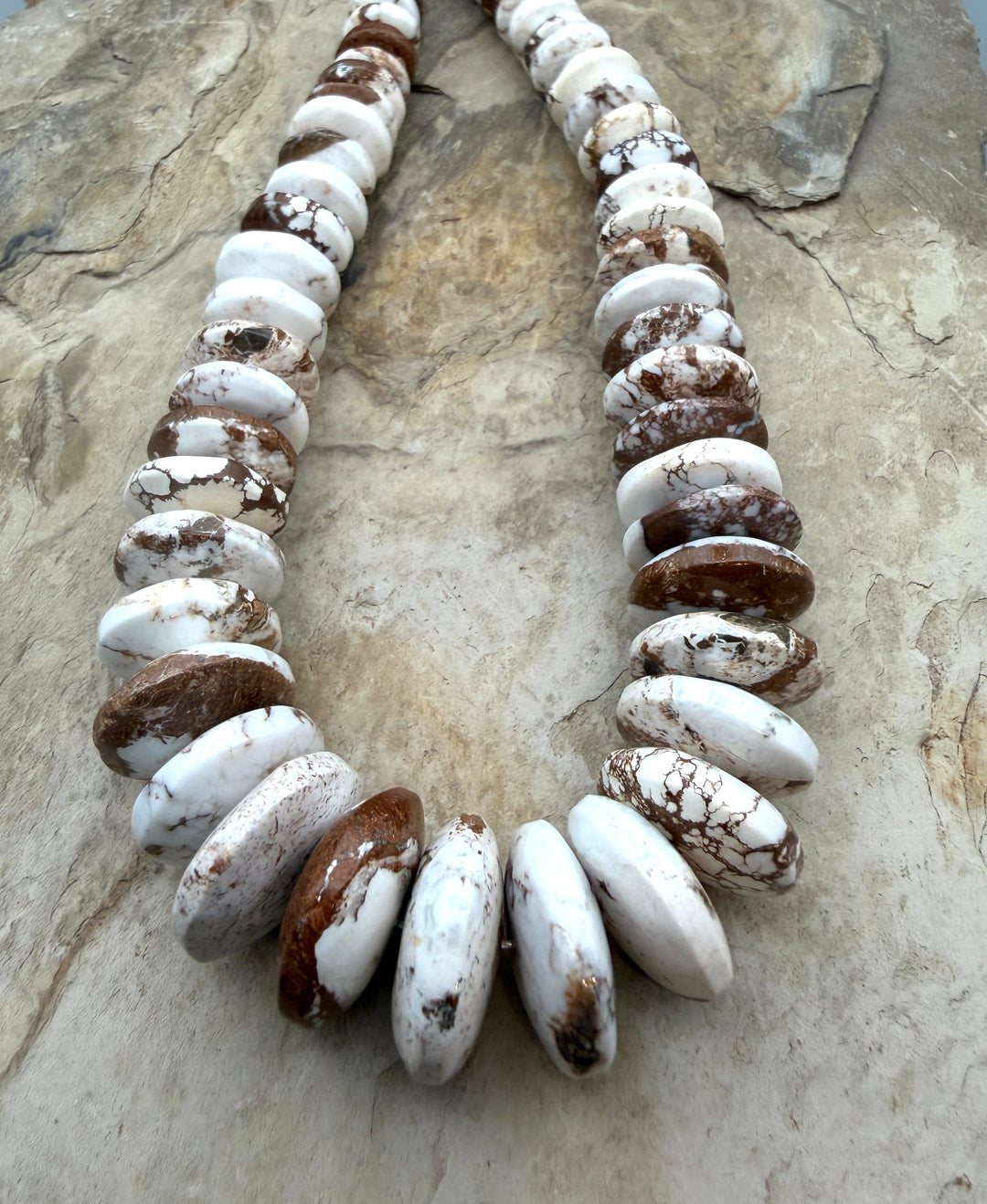 RARE Arizona Wild Horse BIG Graduated Saucer Beads 8-21mm