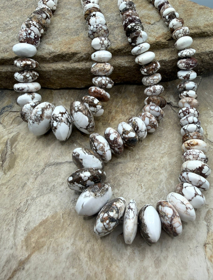 RARE Arizona Wild Horse BIG Graduated Saucer Beads 8-21mm