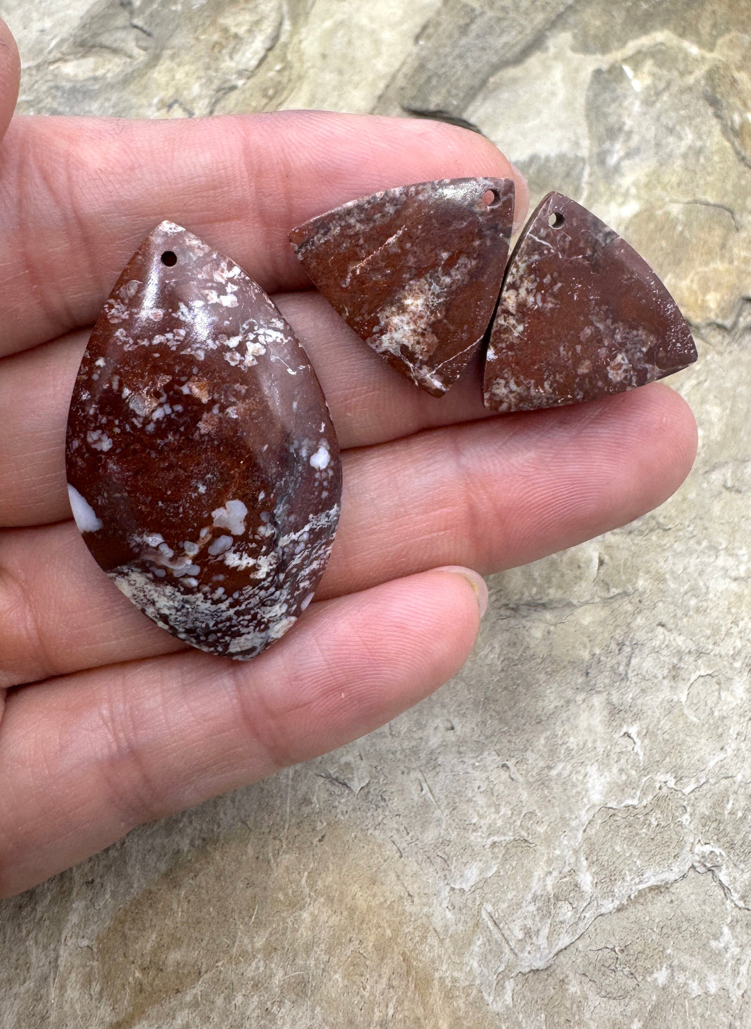 RARE Arizona Wild Horse Focal Pendant and Earring Slab Bead