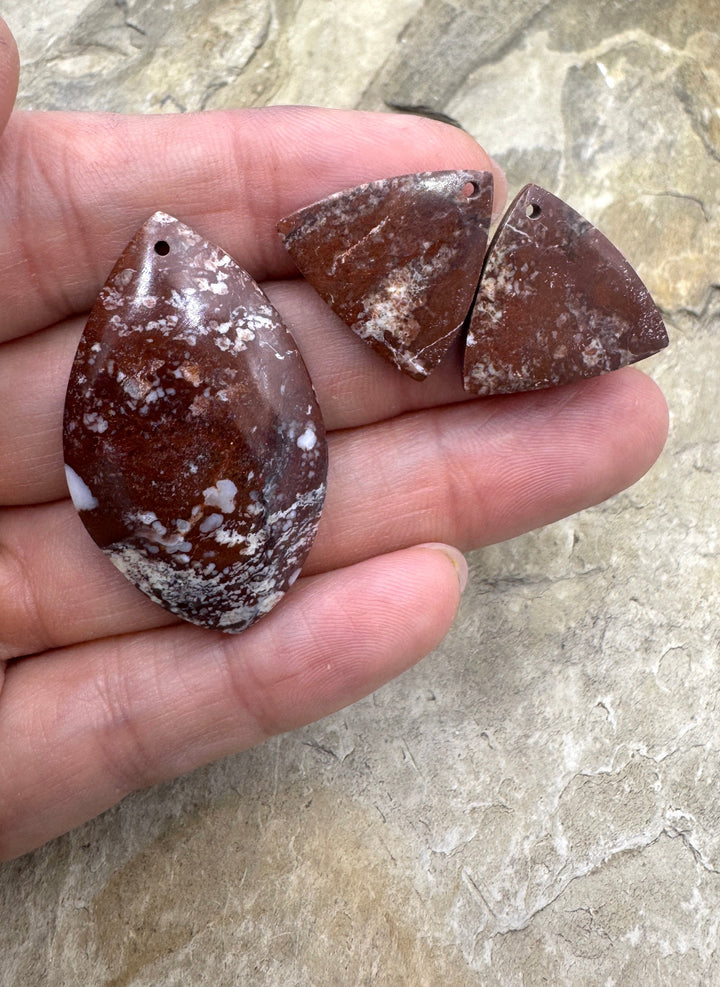 RARE Arizona Wild Horse Focal Pendant and Earring Slab Bead