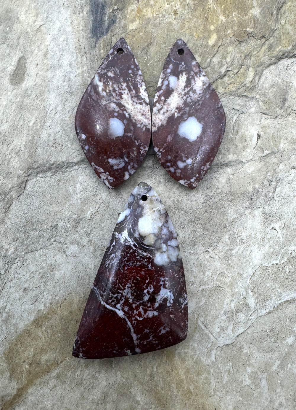 RARE Arizona Wild Horse Focal Pendant and Earring Slab Bead