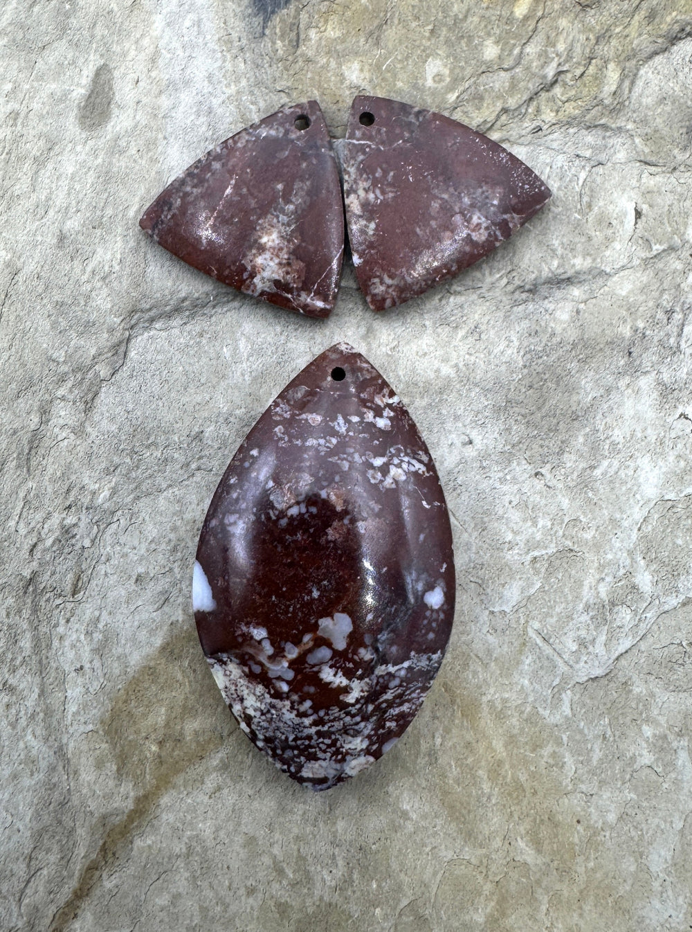 RARE Arizona Wild Horse Focal Pendant and Earring Slab Bead