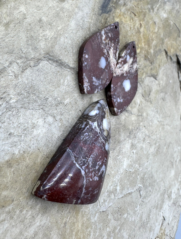 RARE Arizona Wild Horse Focal Pendant and Earring Slab Bead