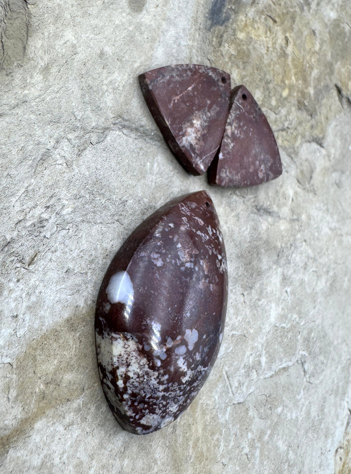 RARE Arizona Wild Horse Focal Pendant and Earring Slab Bead