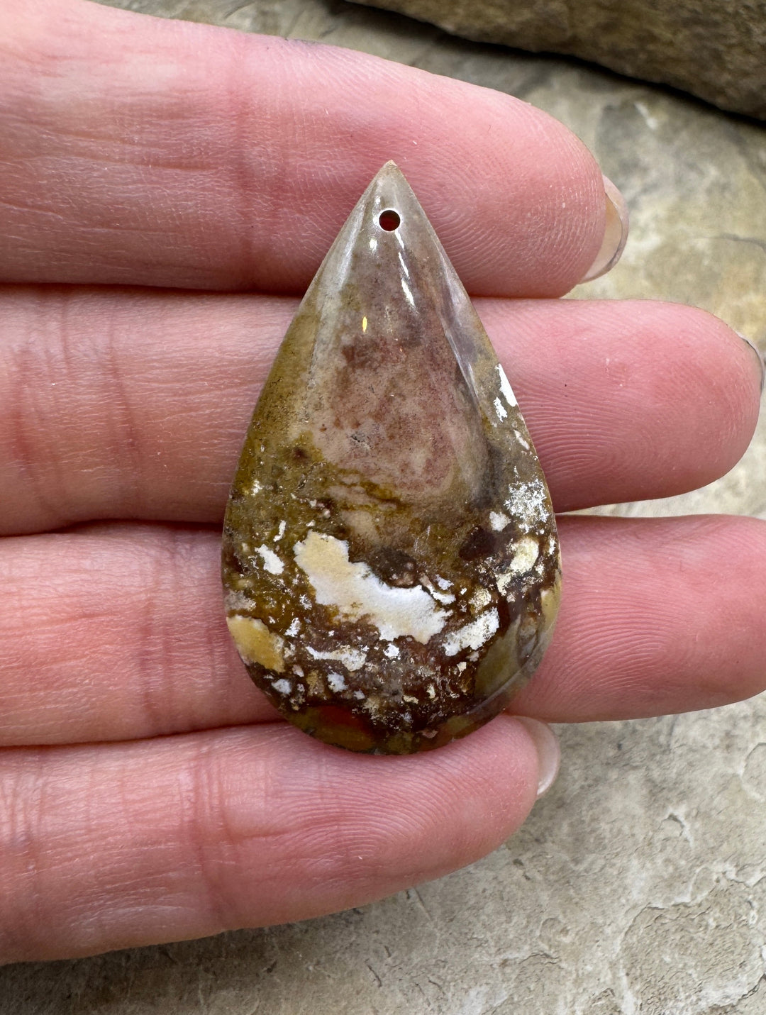 RARE Arizona Wild Horse Focal Pendant Bead 22x38mm - Wild