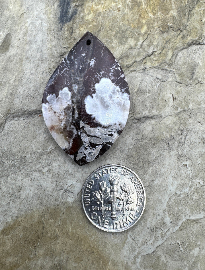 RARE Arizona Wild Horse Focal Pendant Bead 25x38mm - Wild