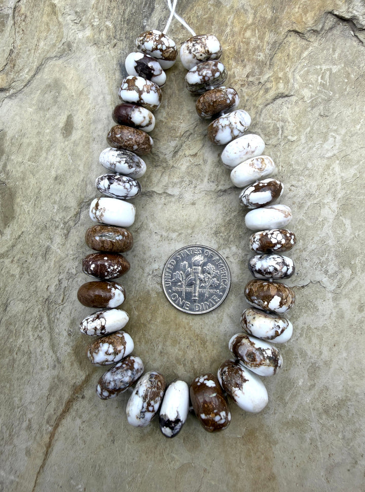 RARE Arizona Wild Horse Focal Strand Graduated Rondelle