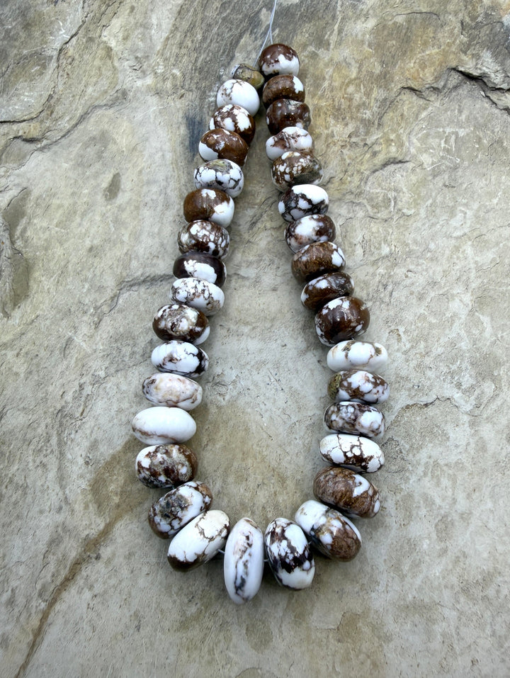 RARE Arizona Wild Horse Focal Strand Graduated Rondelle