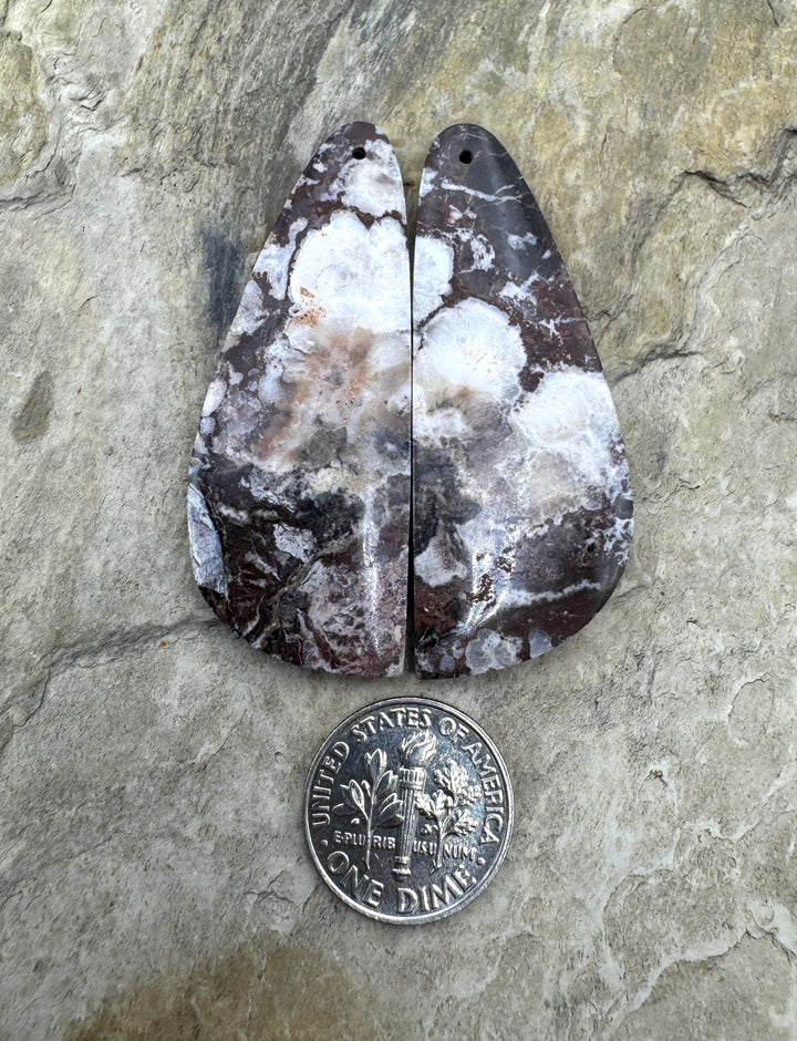 RARE Arizona Wild Horse Giant Matching Earring Slab Bead