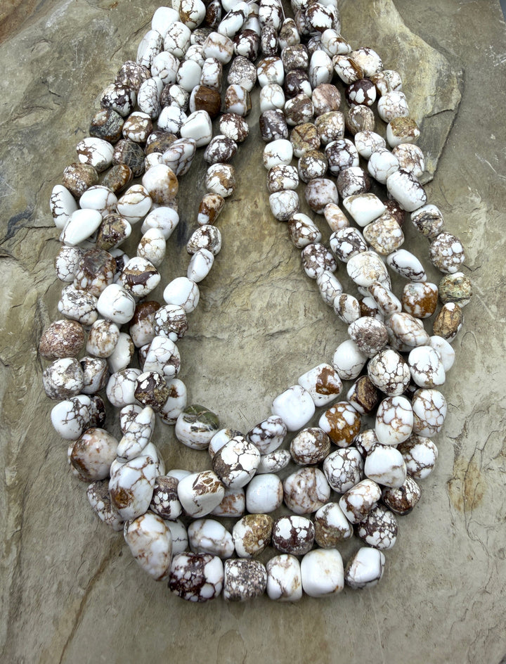 RARE Arizona Wild Horse Handcut 10-11mm Nugget Beads 16