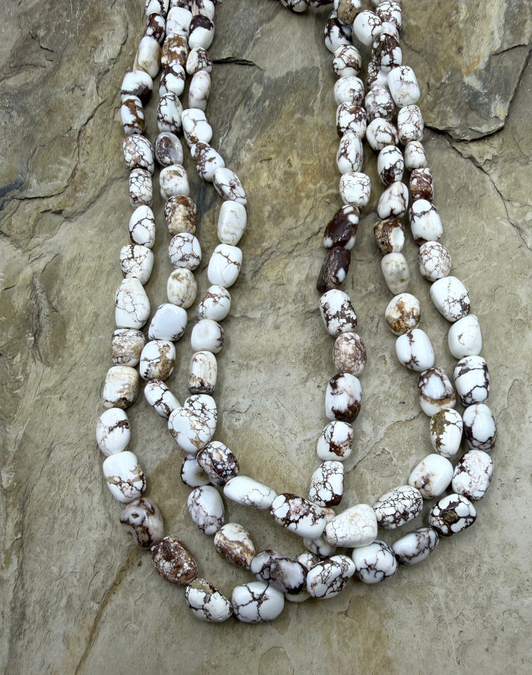 RARE Arizona Wild Horse Handcut 6x9mm Nugget Beads 16 Inch