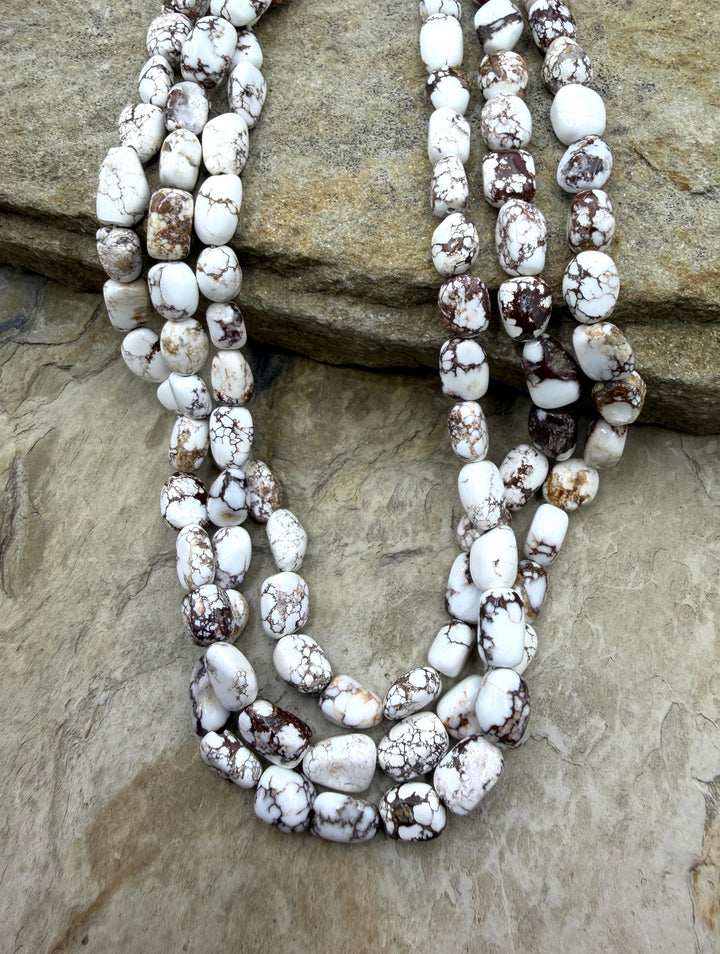 RARE Arizona Wild Horse Handcut 6x9mm Nugget Beads 16 Inch