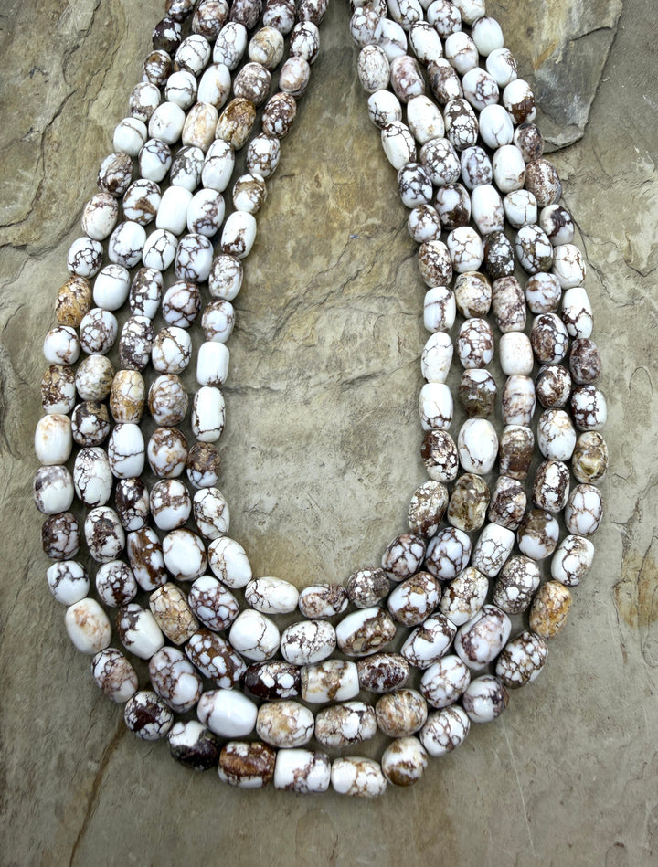 RARE Arizona Wild Horse Handcut 6x9mm Oval Beads 16 Inch