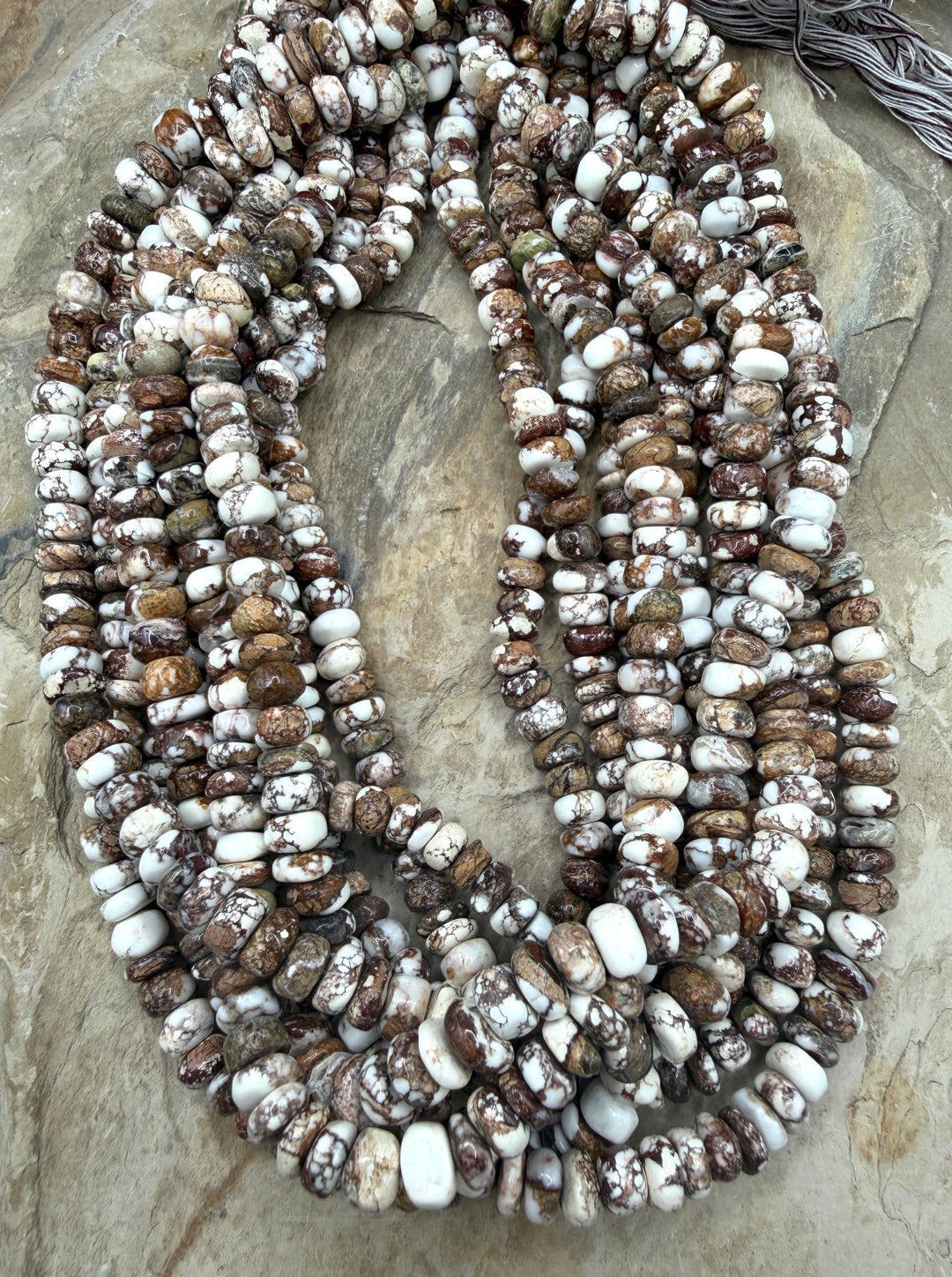 RARE Arizona Wild Horse Handcut 7-8mm Stacked Irregular