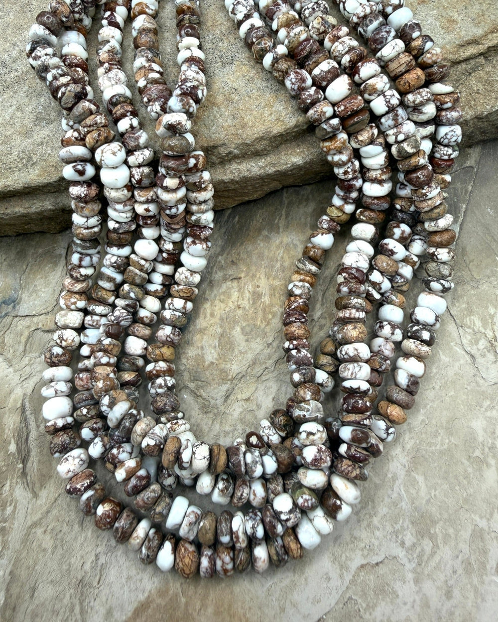 RARE Arizona Wild Horse Handcut 7-8mm Stacked Irregular