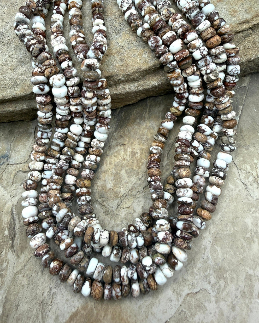 RARE Arizona Wild Horse Handcut 7-8mm Stacked Irregular
