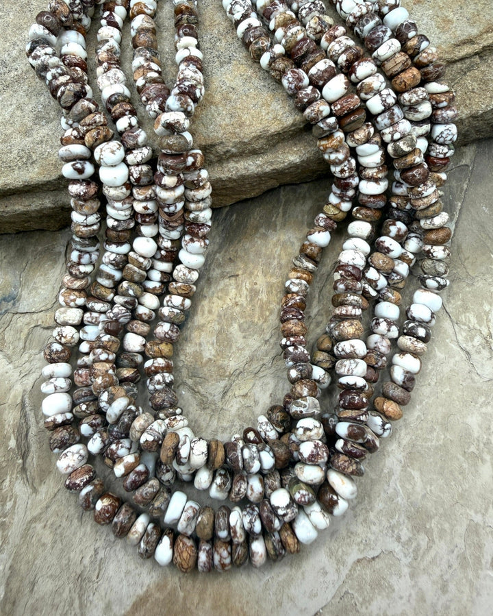 RARE Arizona Wild Horse Handcut 7-8mm Stacked Irregular