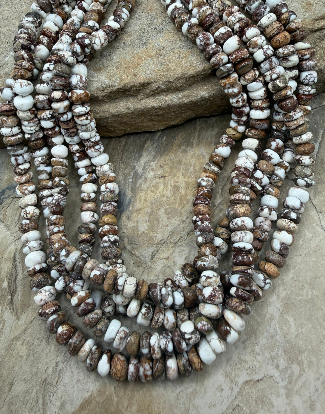 RARE Arizona Wild Horse Handcut 7-8mm Stacked Irregular