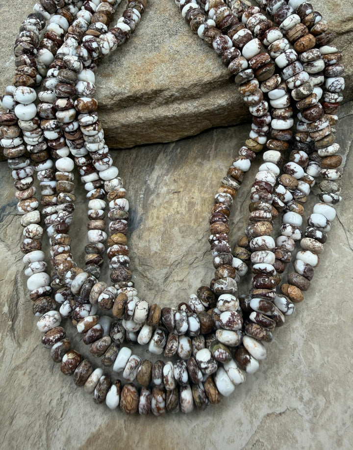 RARE Arizona Wild Horse Handcut 7-8mm Stacked Irregular