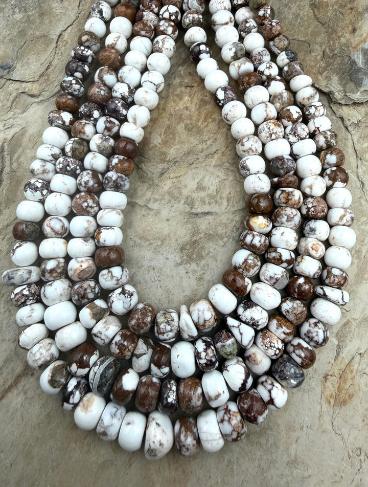 RARE Arizona Wild Horse Handcut 7-9mm Rounded Nugget Beads