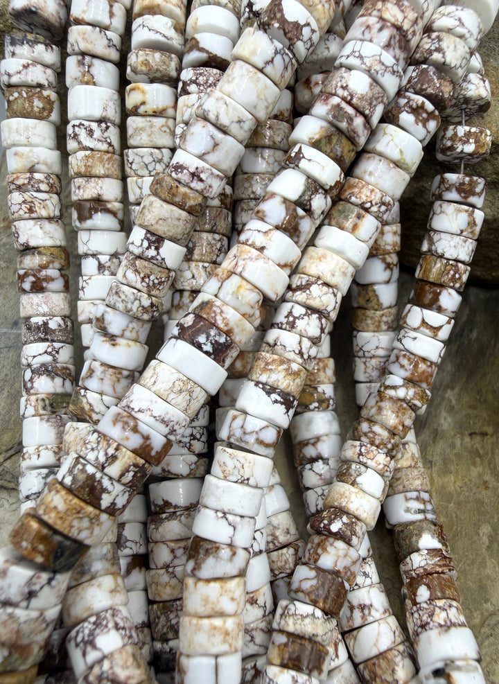 RARE Arizona Wild Horse Handcut 7mm Heishi Beads 16 Inch