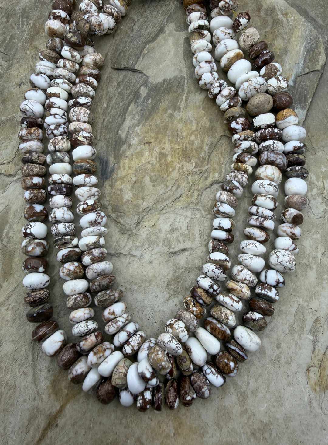 RARE Arizona Wild Horse Handcut 8-10mm Stacked Nugget Beads