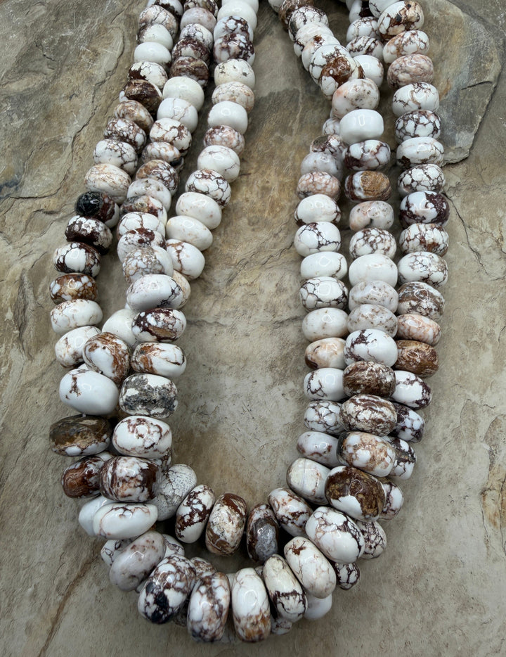 RARE Arizona Wild Horse Handcut Irregular BIG Rondelle
