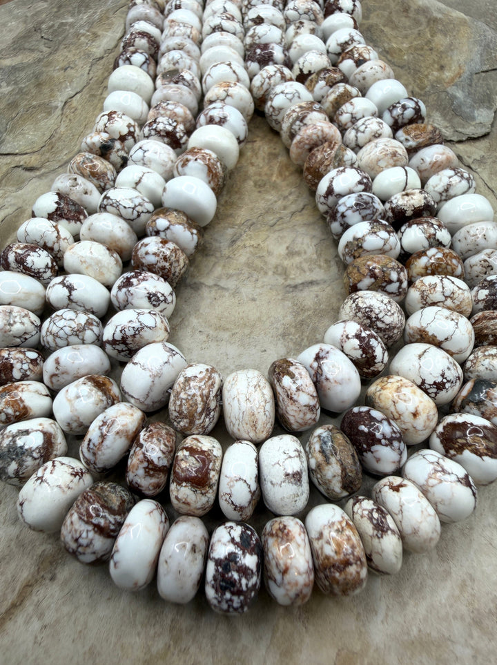 RARE Arizona Wild Horse Handcut Irregular BIG Rondelle