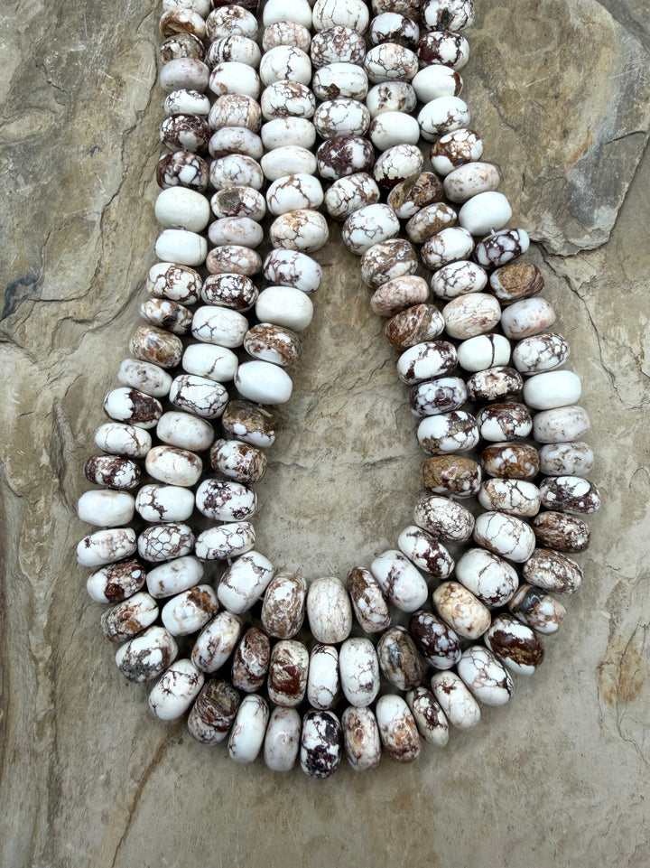RARE Arizona Wild Horse Handcut Irregular BIG Rondelle