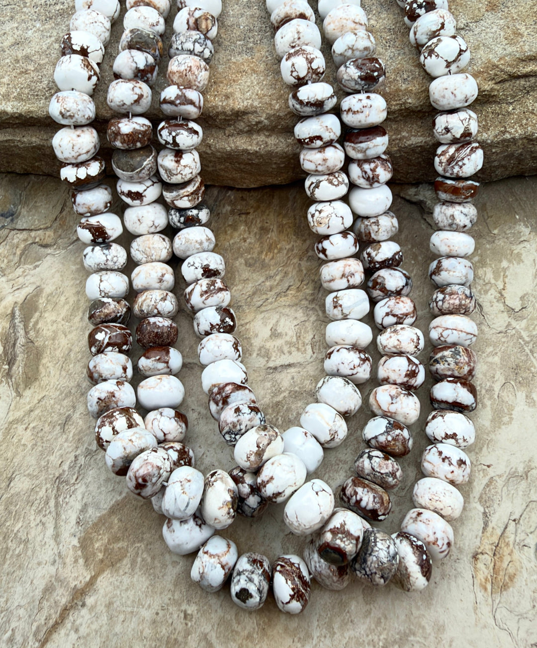 RARE Arizona Wild Horse Irregular Rondelle Beads 10mm