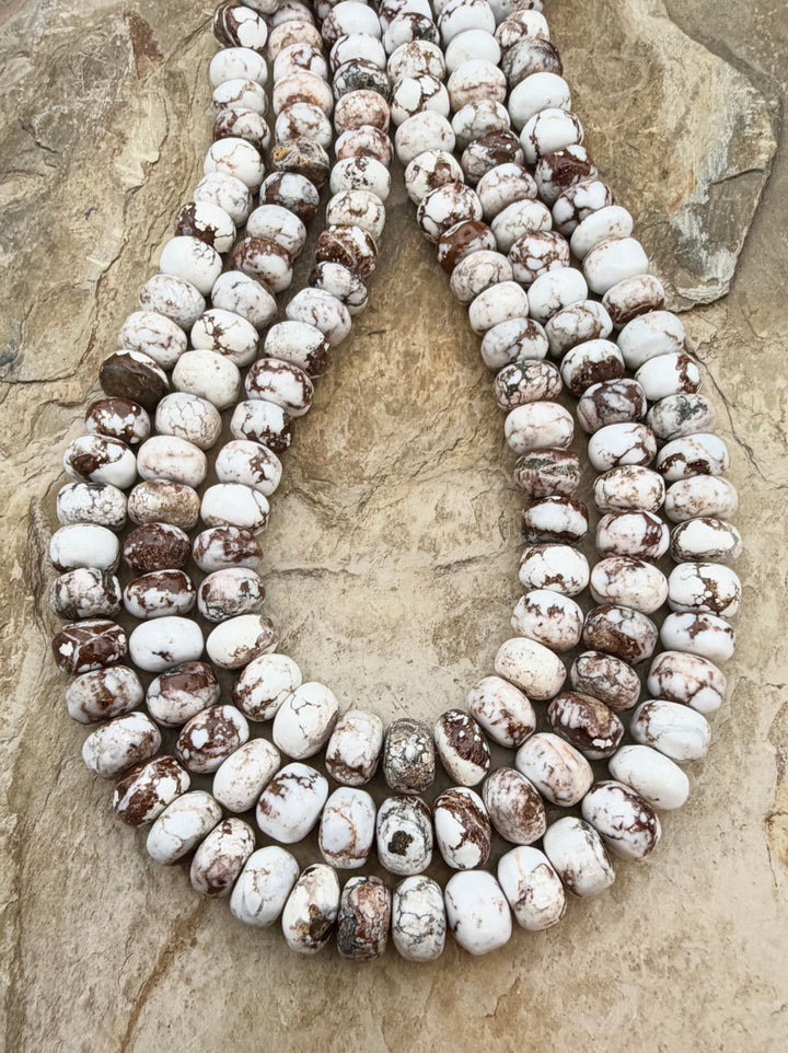 RARE Arizona Wild Horse Irregular Rondelle Beads 10mm