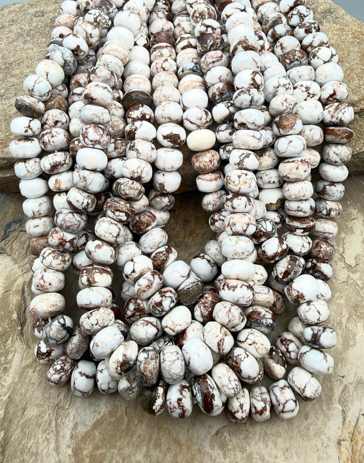 RARE Arizona Wild Horse Irregular Rondelle Beads 10mm