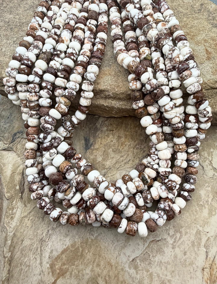 RARE Arizona Wild Horse Irregular Rondelle Beads 7mm ONE 16
