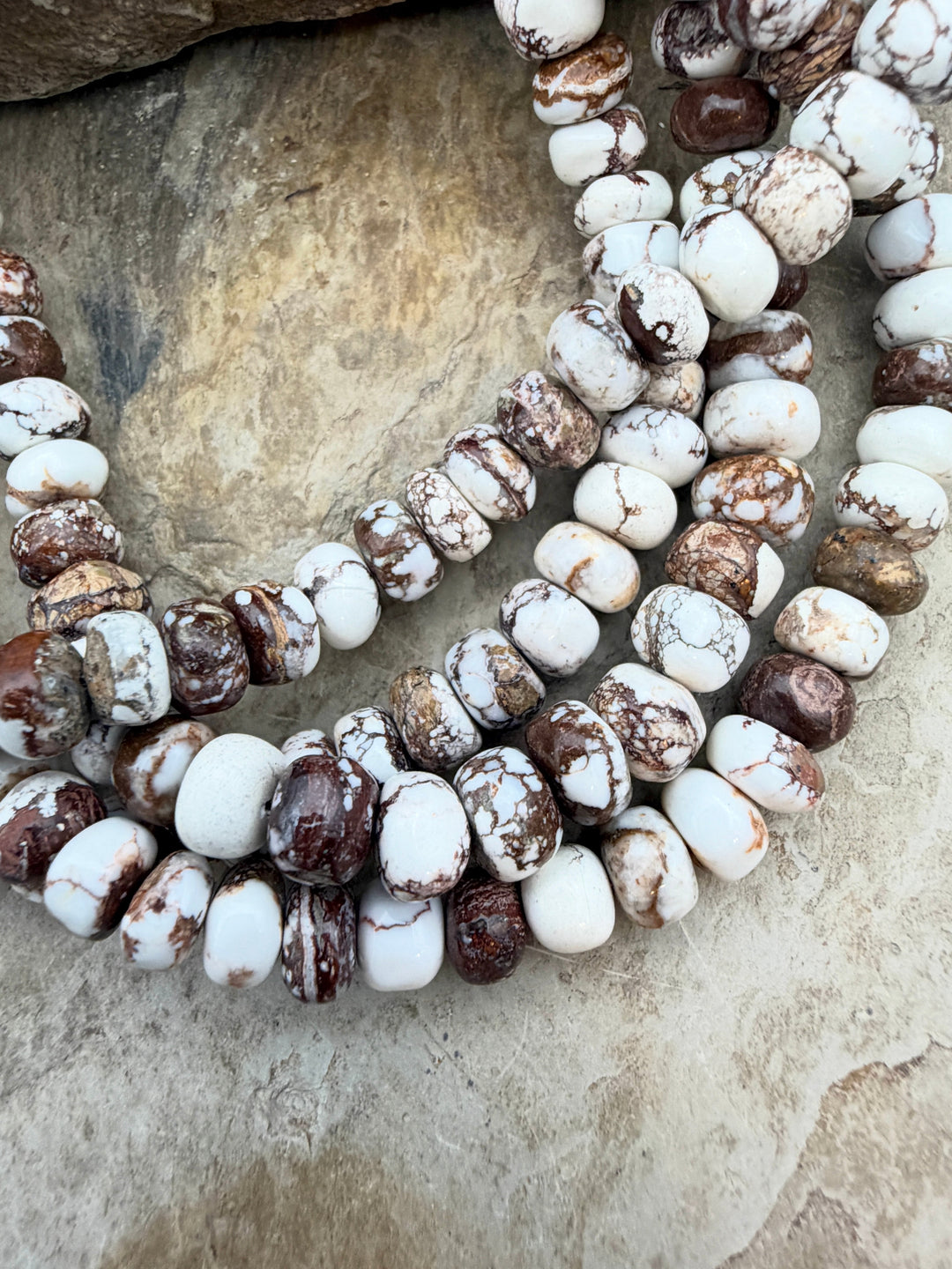 RARE Arizona Wild Horse Irregular Rondelle Beads 7mm ONE 16