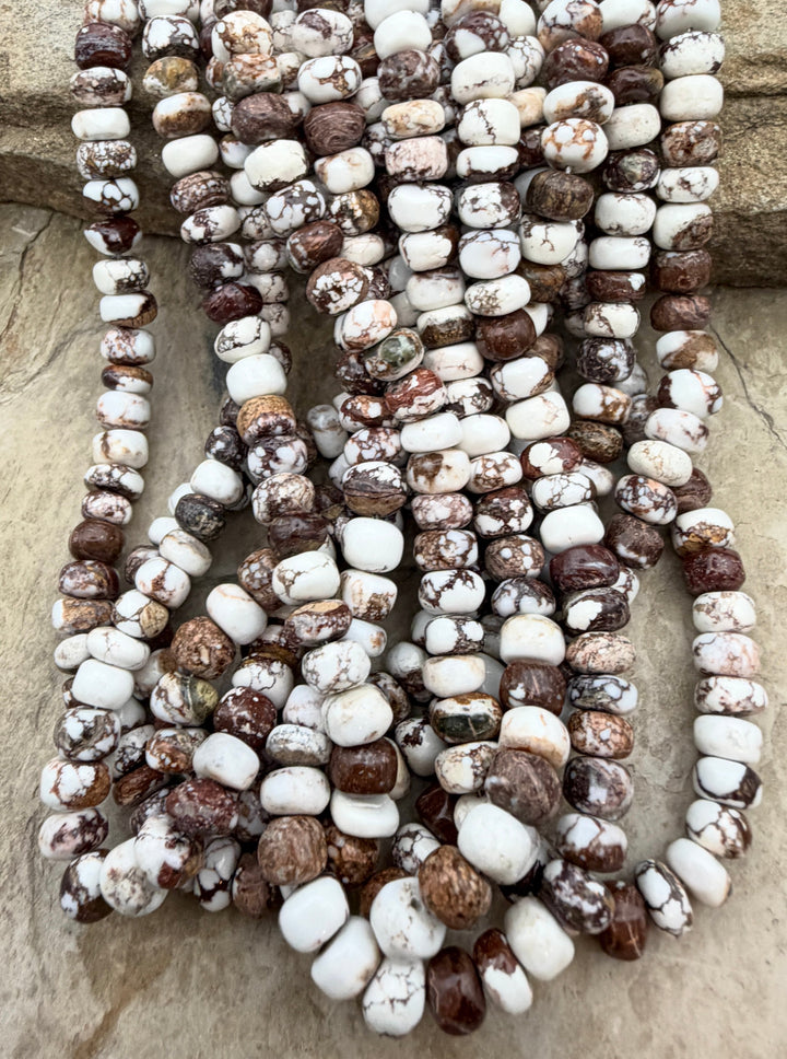 RARE Arizona Wild Horse Irregular Rondelle Beads 7mm ONE 16