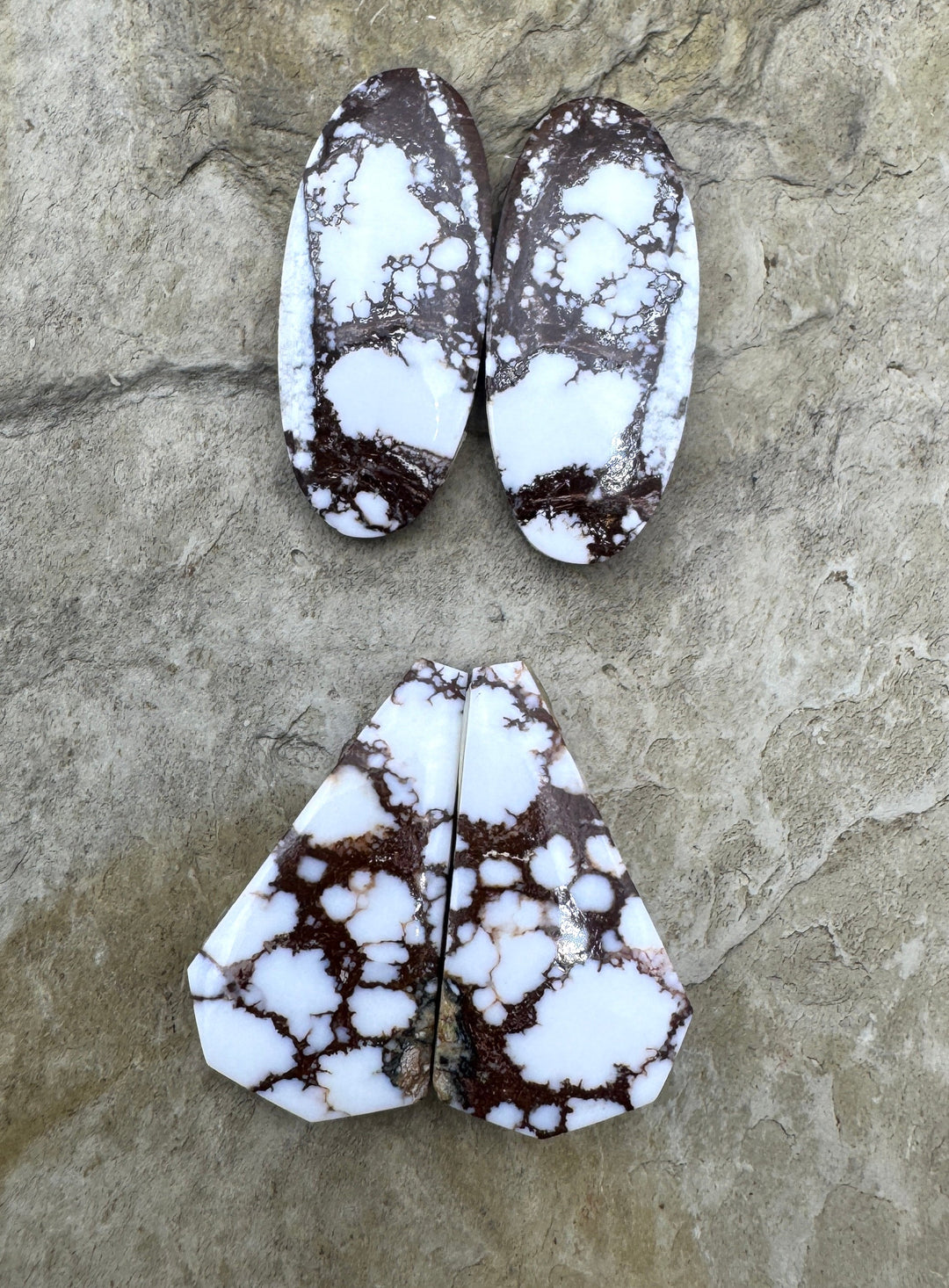 RARE Arizona Wild Horse Matching Earring Cabochon Pair