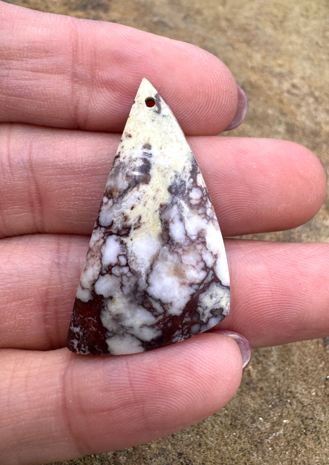 RARE Arizona Wild Horse Matching Focal Pendant Bead 20x34mm