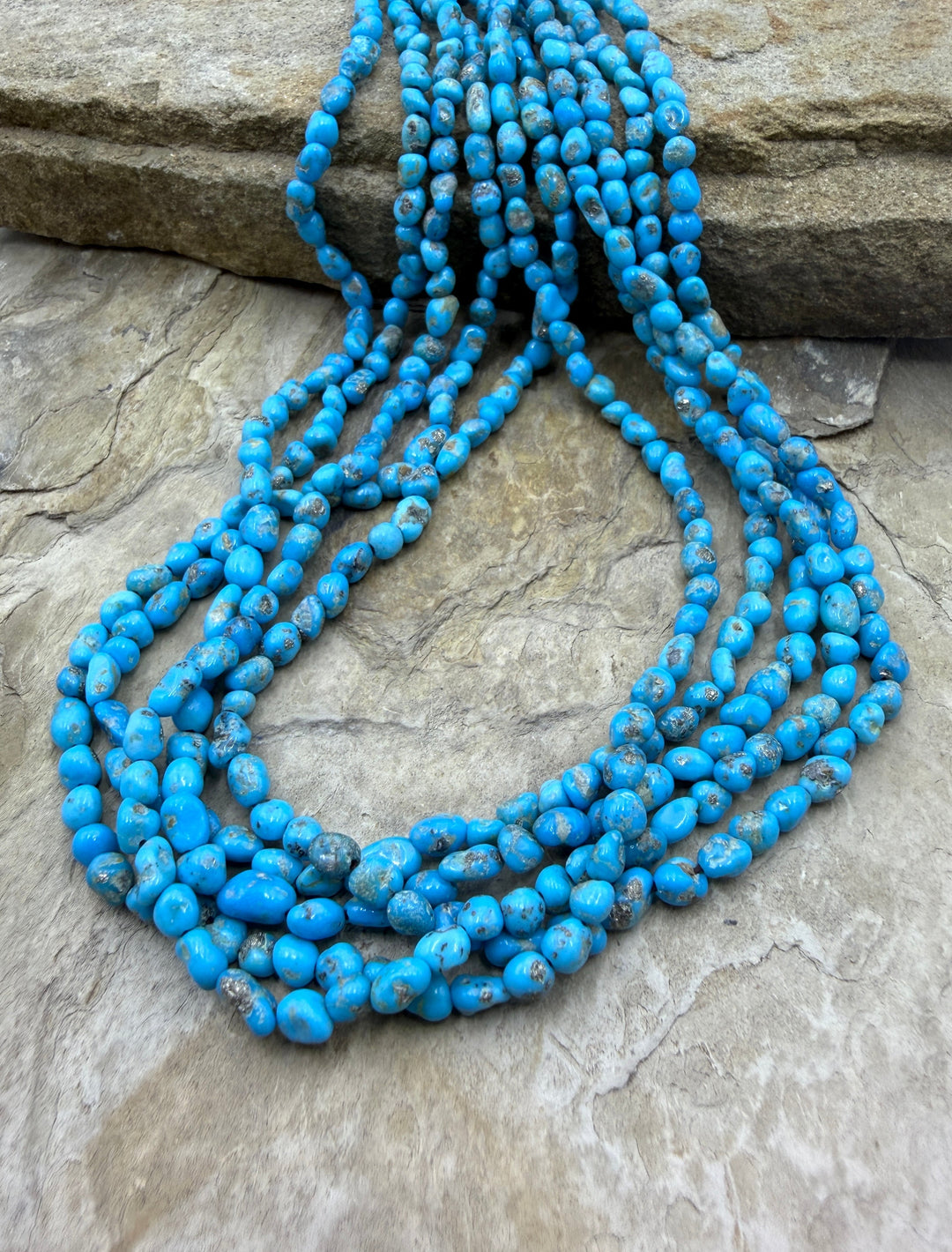 RARE Blue Bird Turquoise (Arizona) 4-5mm Rounded Nugget