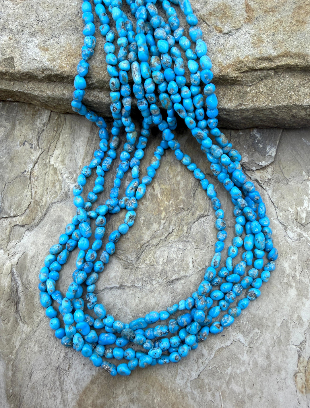 RARE Blue Bird Turquoise (Arizona) 4-5mm Rounded Nugget