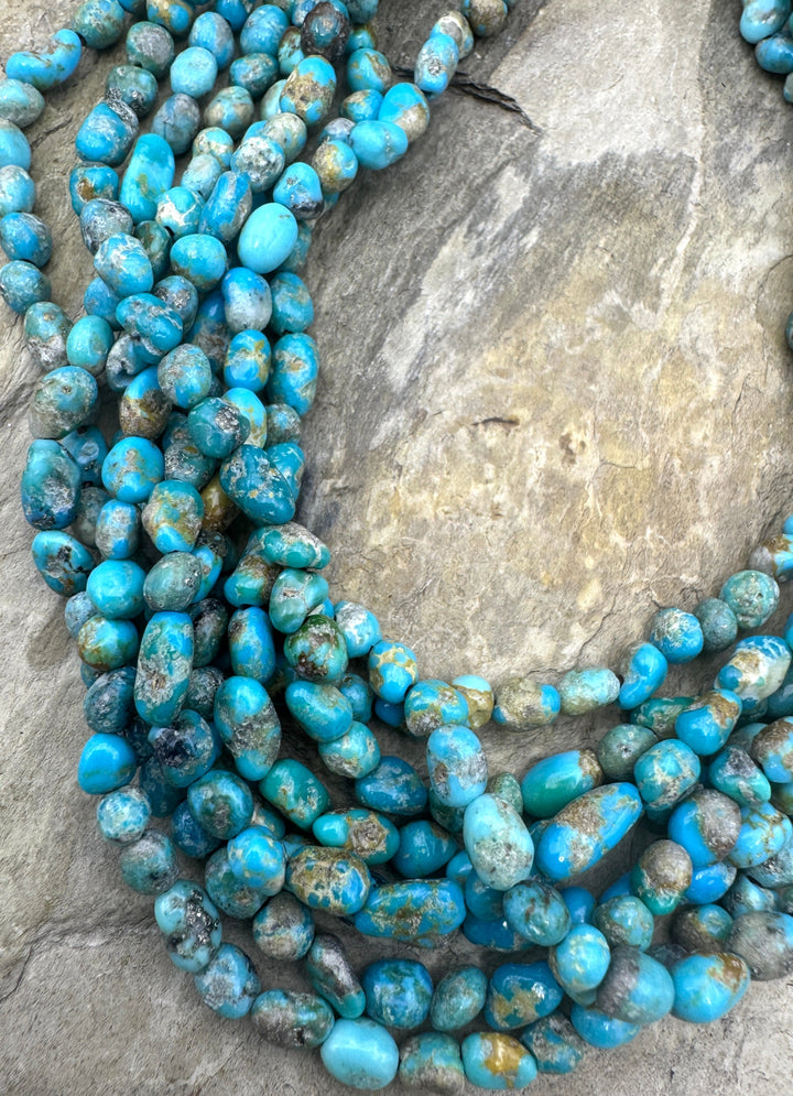 RARE Blue Ridge Turquoise (Nevada) 4.5-5mm Rounded Nugget