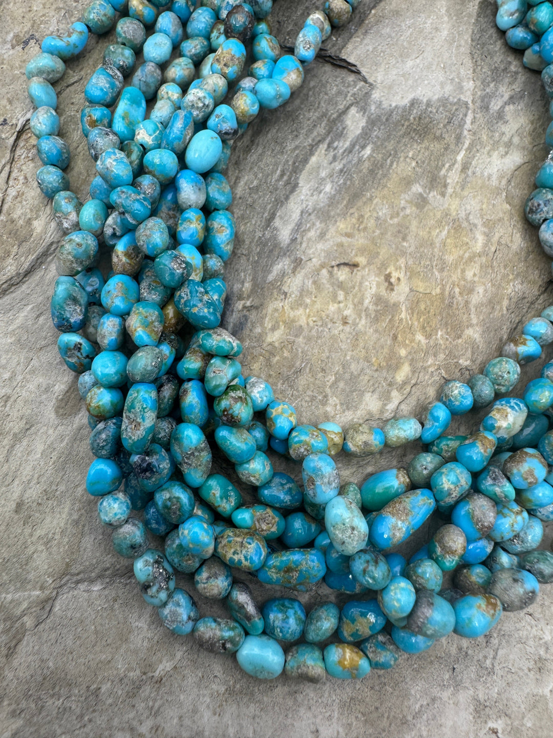 RARE Blue Ridge Turquoise (Nevada) 4.5-5mm Rounded Nugget