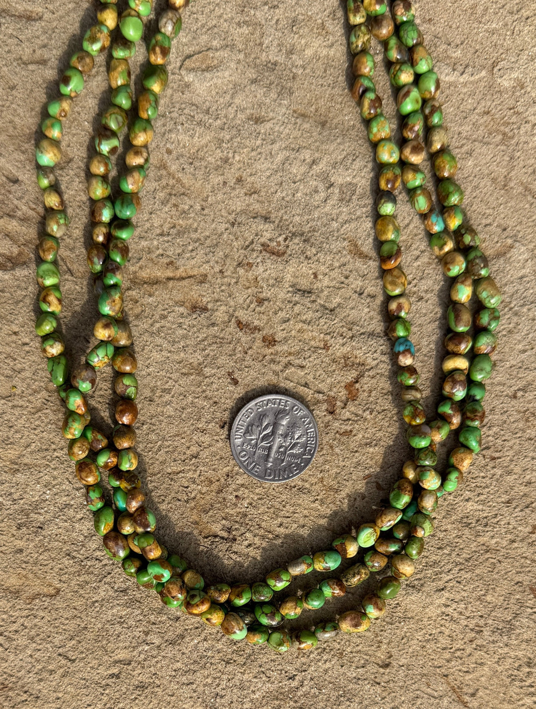 RARE Boulder Sonoran Gold Turquoise (Mex) 4mm Rounded