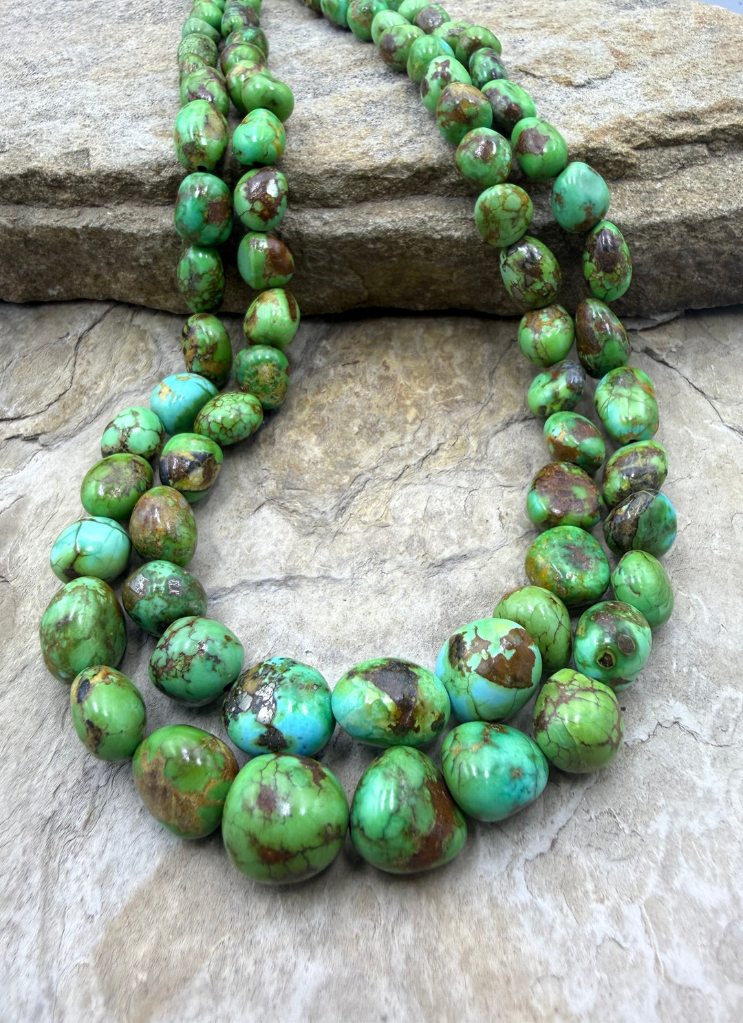 RARE Boulder Sonoran Gold Turquoise (Mex) 5-13mm Rounded