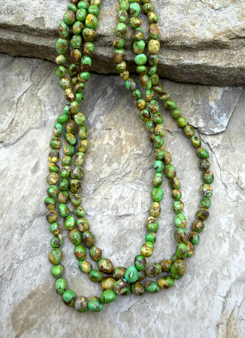 RARE Boulder Sonoran Gold Turquoise (Mex) 5mm Nugget Beads
