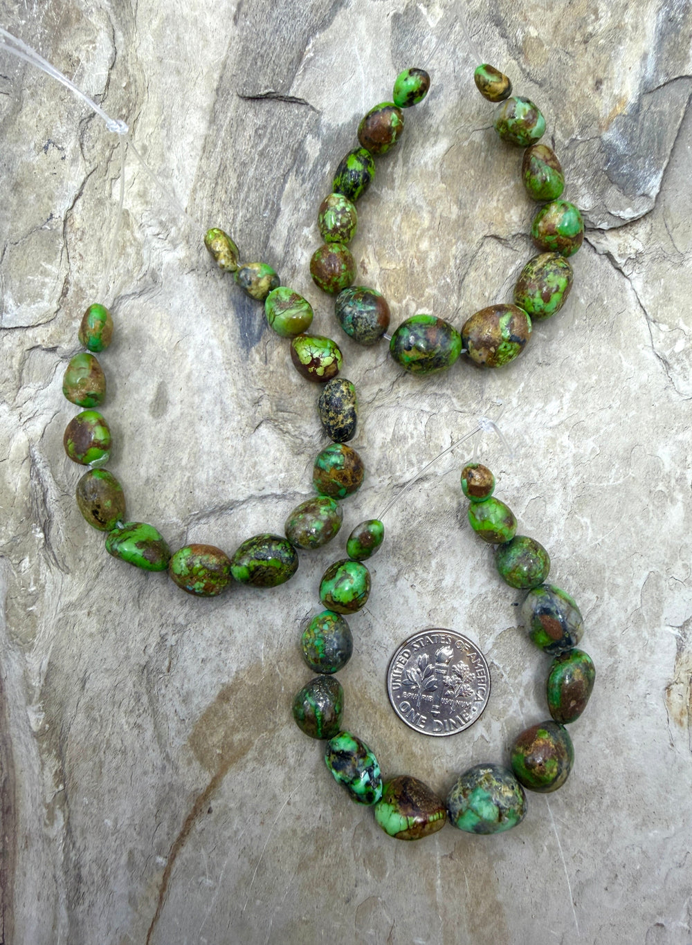 RARE Boulder Sonoran Gold Turquoise (Mex) Graduated 5-10mm