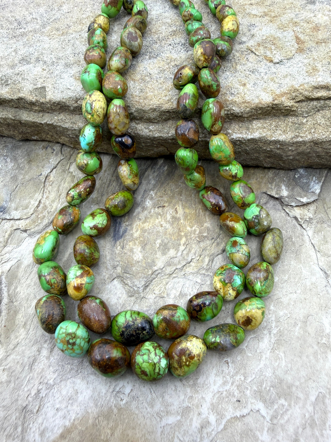 RARE Boulder Sonoran Gold Turquoise (Mex) Graduated 5-14mm