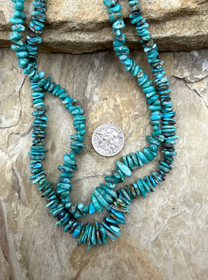 RARE Carico Lake Turquoise (Nevada) 3-9mm Graduate chip