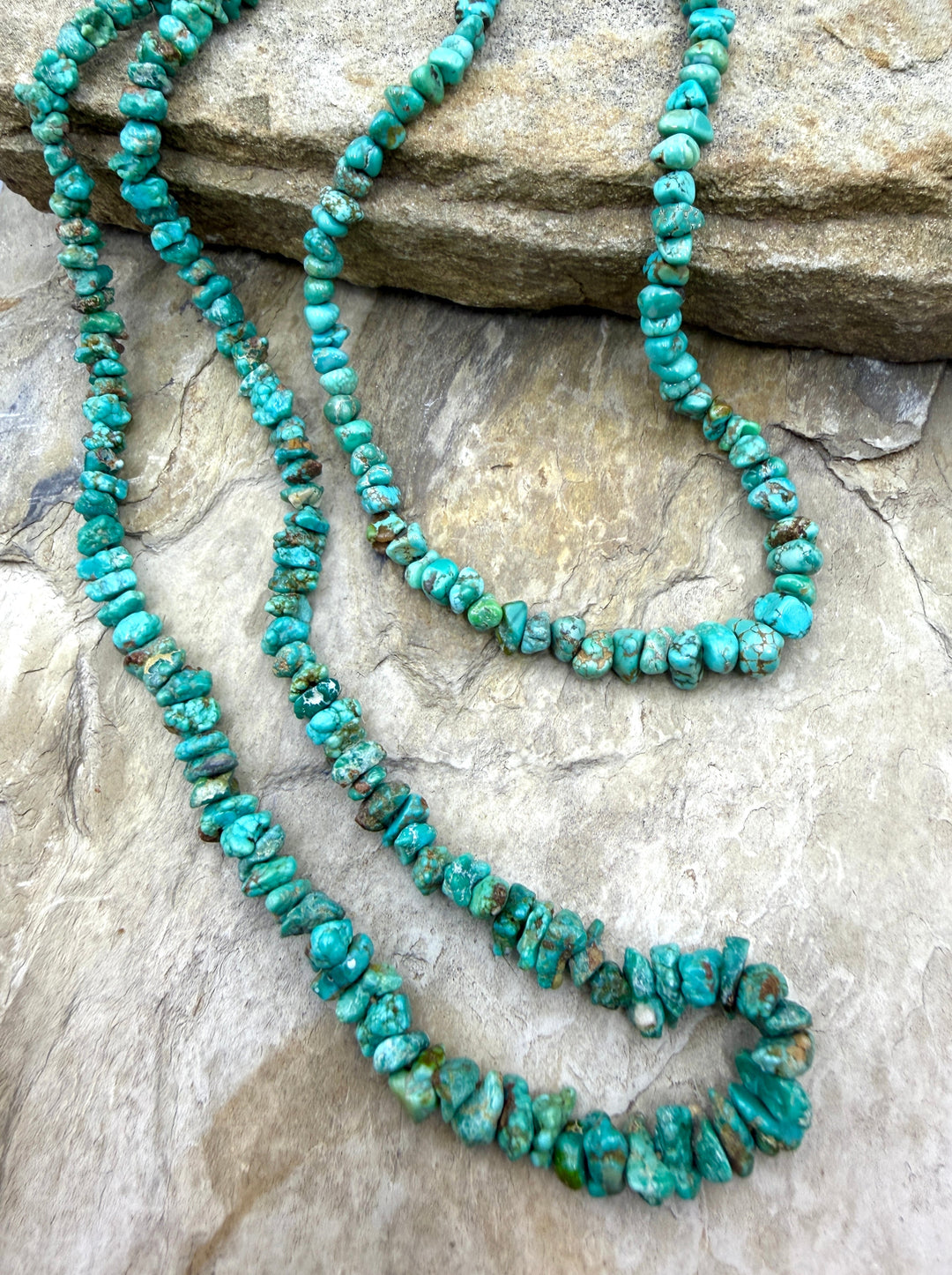 RARE Carico Lake Turquoise (Nevada) 4-8mm Graduated Nugget